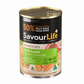 SavourLife - Essentials Lamb with Vegetables & Rice Dog Wet Food (400g)