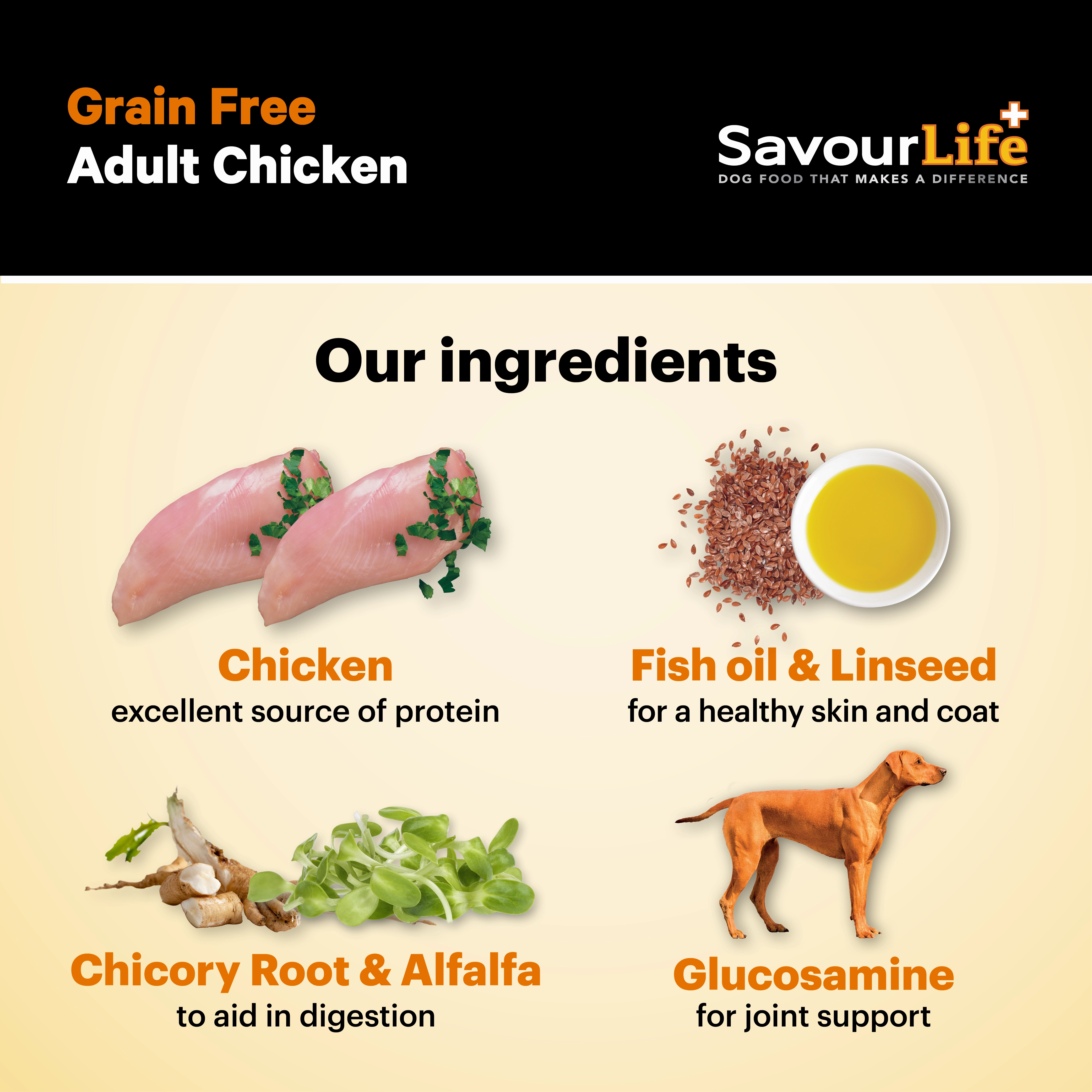 SavourLife - Grain Free Chicken Dog Dry Food (10kg)
