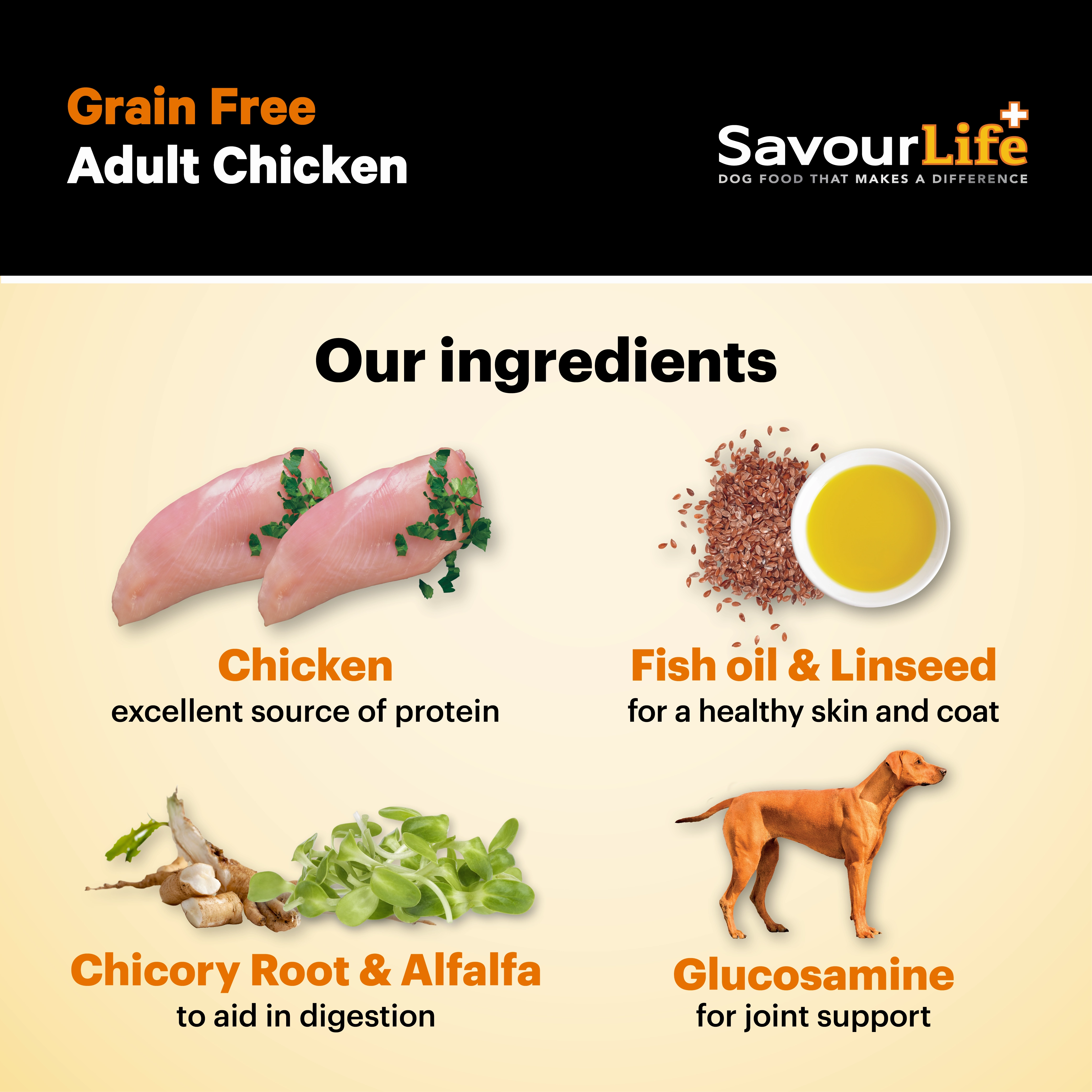 SavourLife - Grain Free Chicken Dog Dry Food (2.5kg)