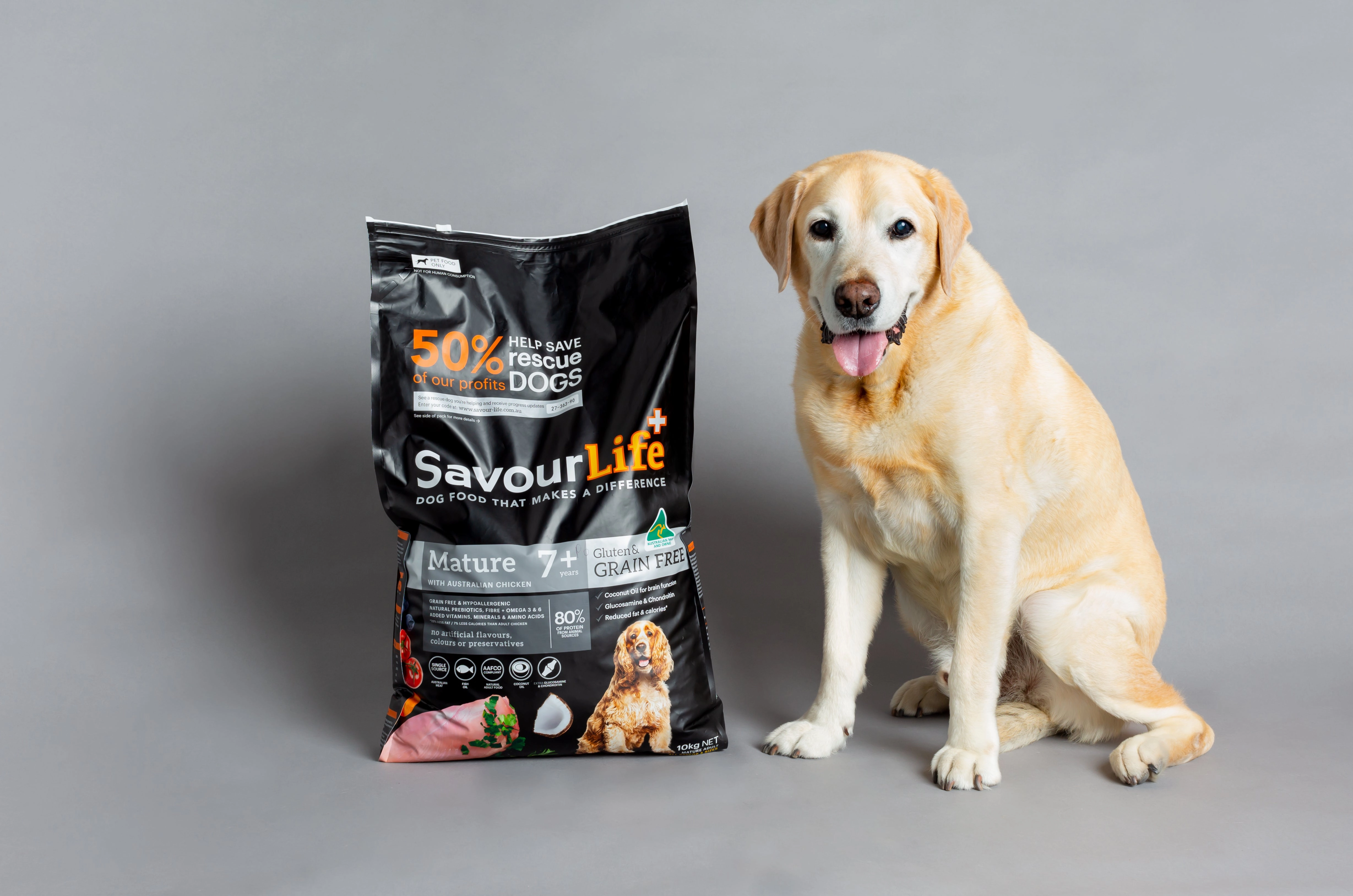 SavourLife - Grain Free Chicken Mature 7  Dog Dry Food (10kg)