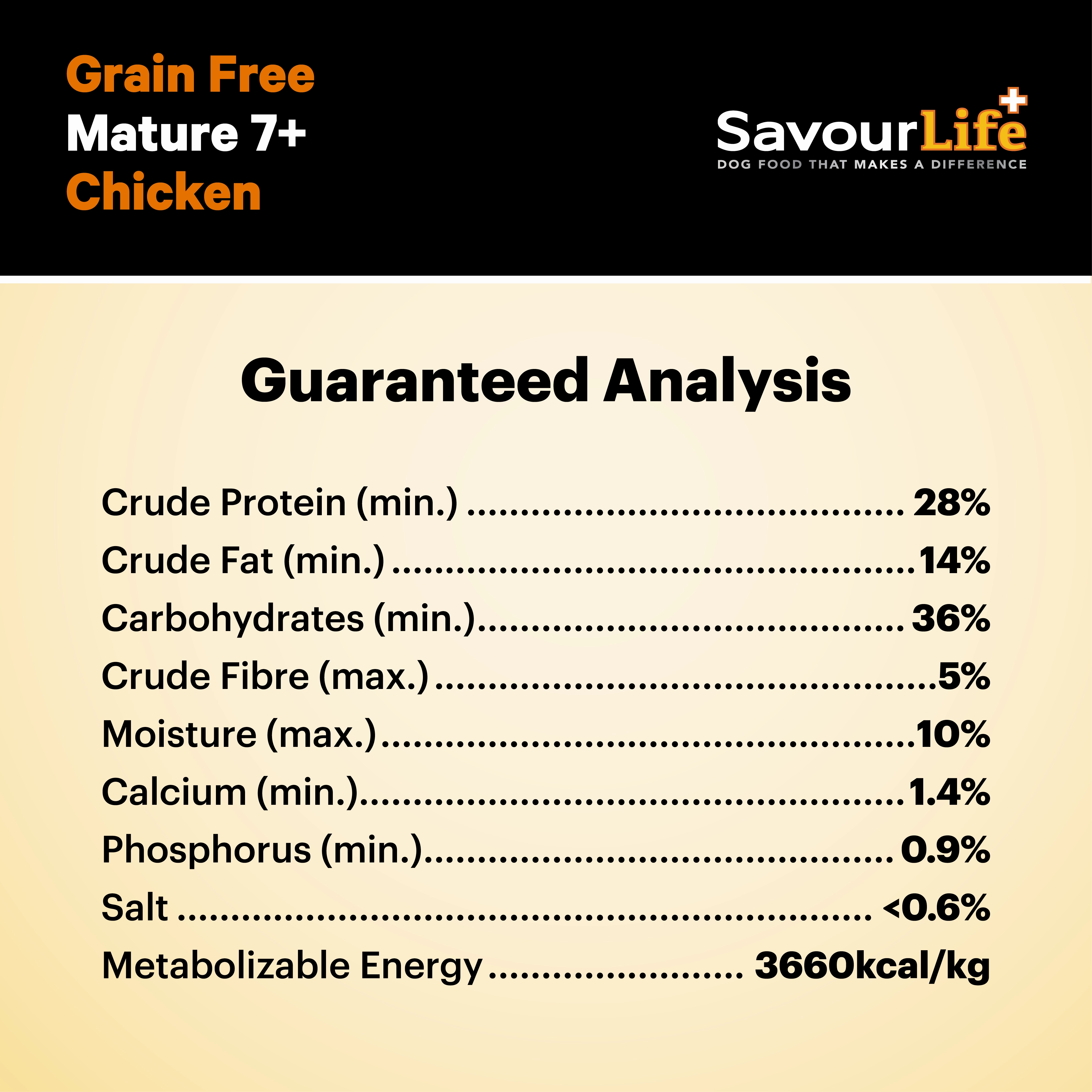 SavourLife - Grain Free Chicken Mature 7  Dog Dry Food (10kg)