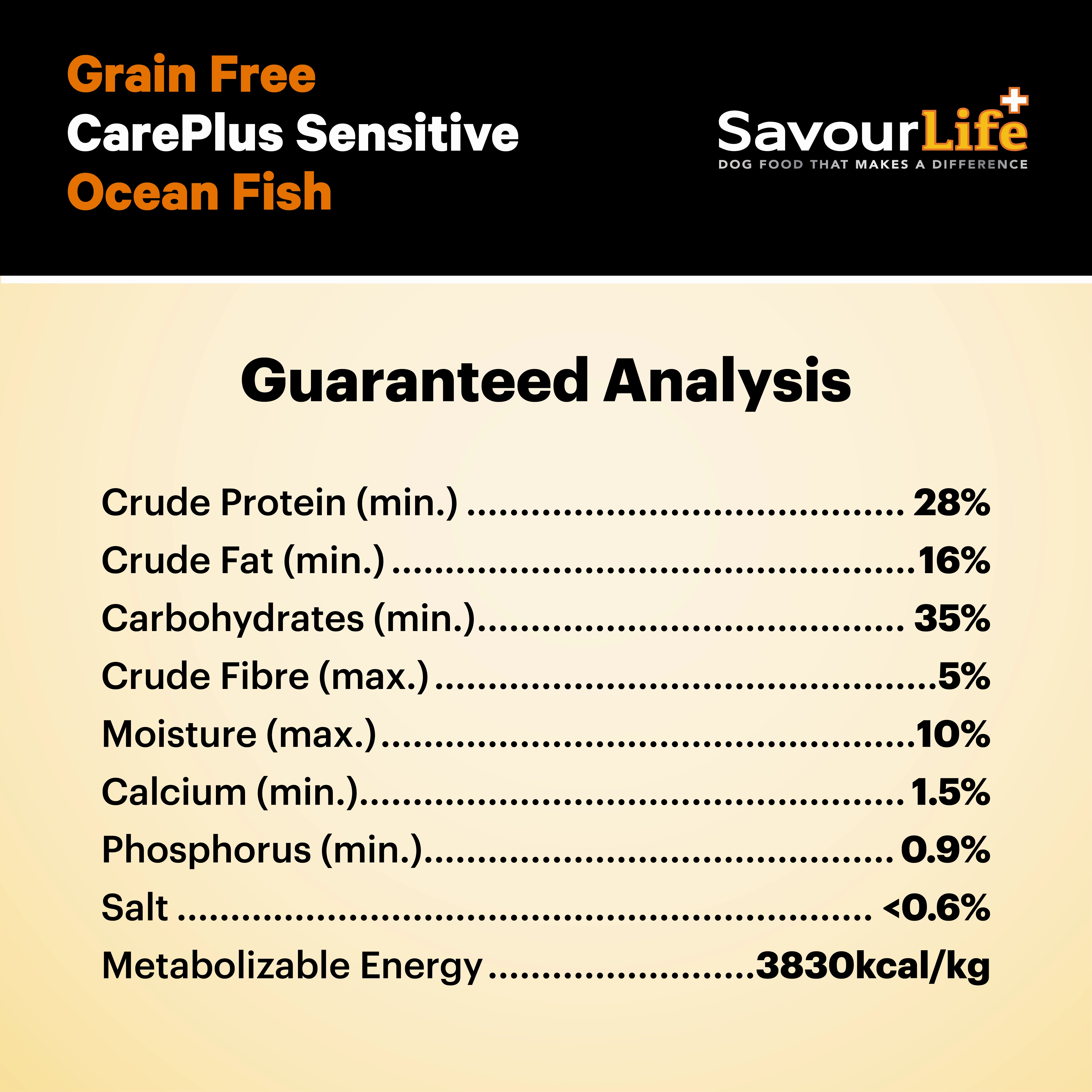 SavourLife - Grain Free Ocean Fish CarePlus Sensitive Dog Dry Food (2.5kg)