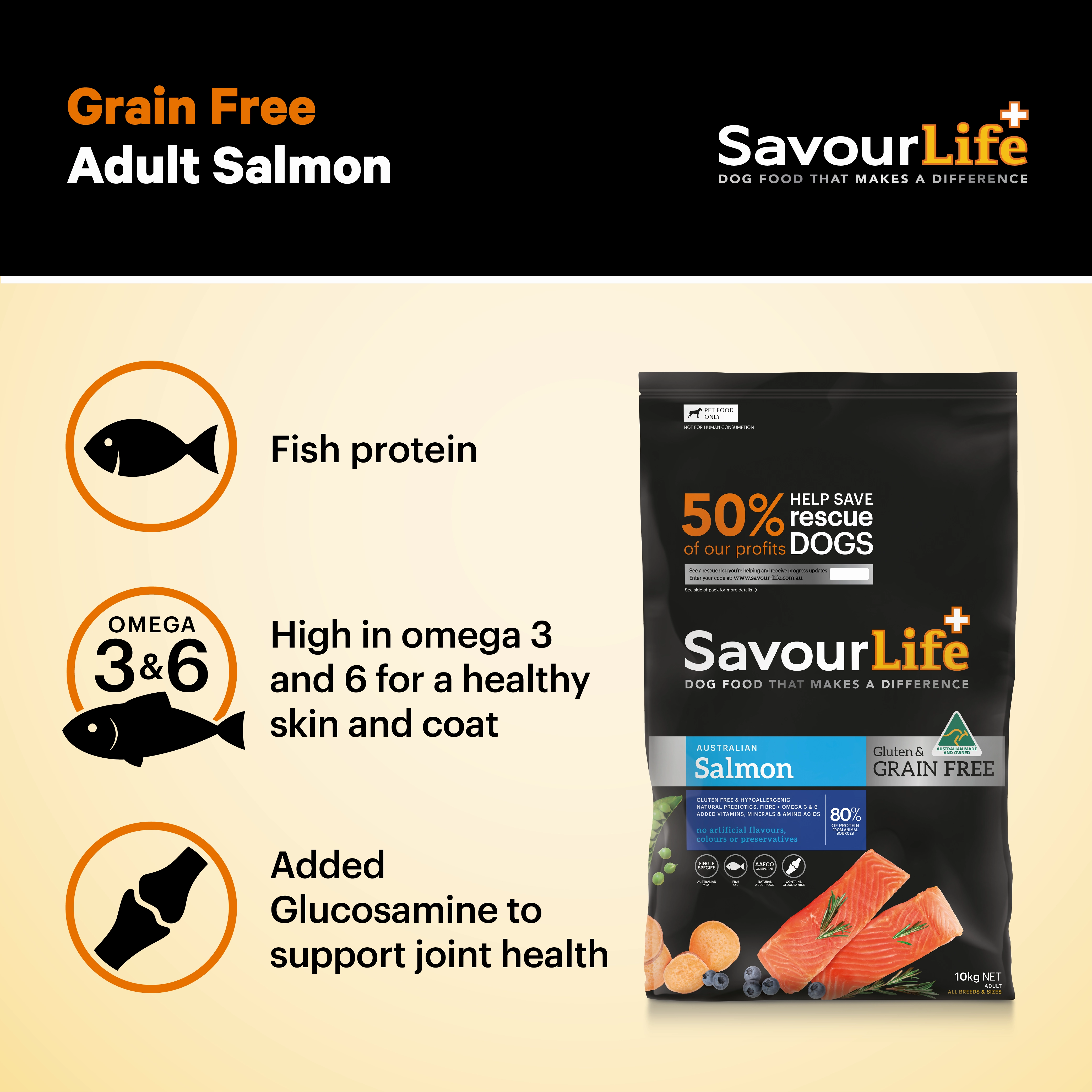 SavourLife - Grain Free Salmon Dog Dry Food (2.5kg)