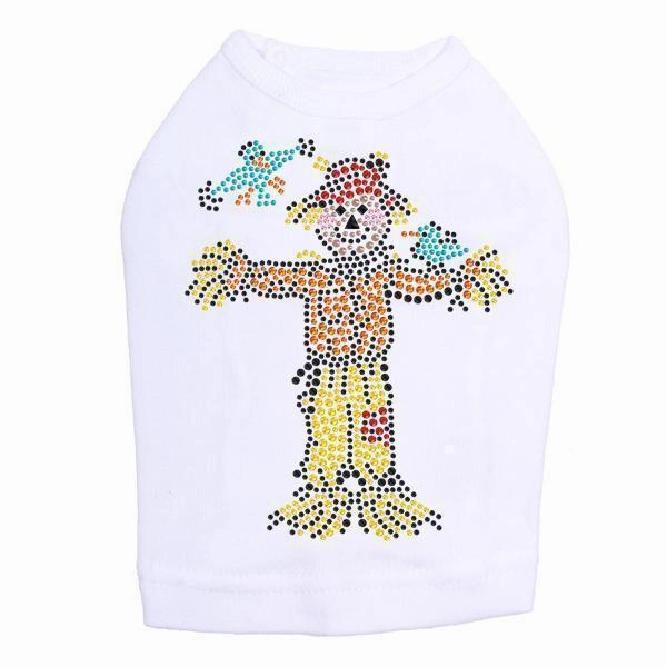 Scarecrow Rhinestone Dog Tank