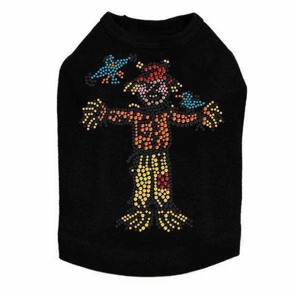 Scarecrow Rhinestone Dog Tank