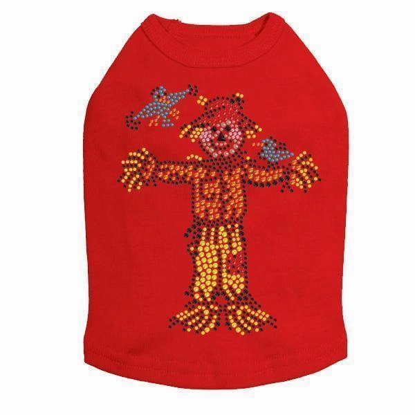 Scarecrow Rhinestone Dog Tank