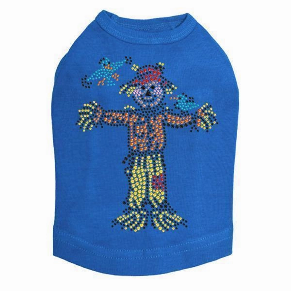 Scarecrow Rhinestone Dog Tank