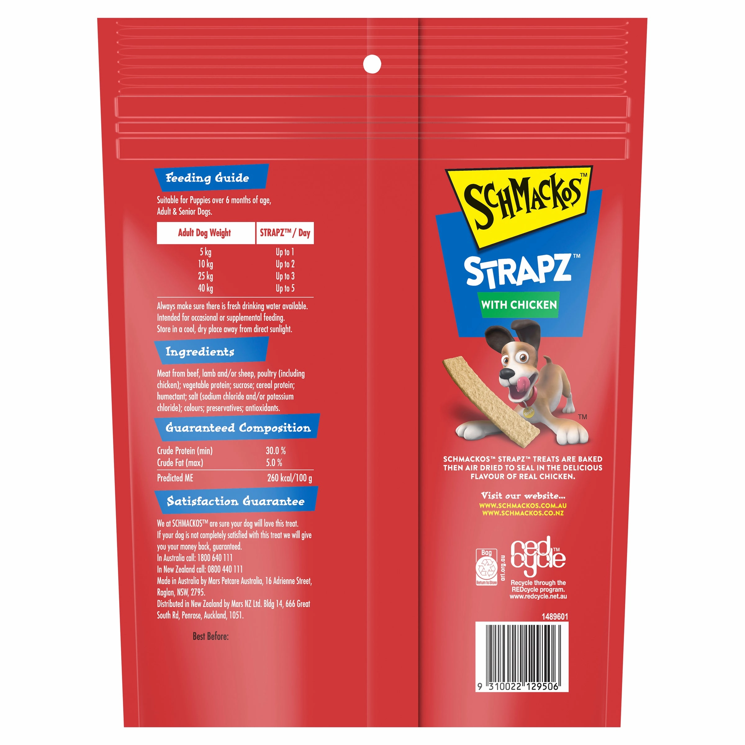 SCHMACKOS - STRAPZ Chicken (500g)