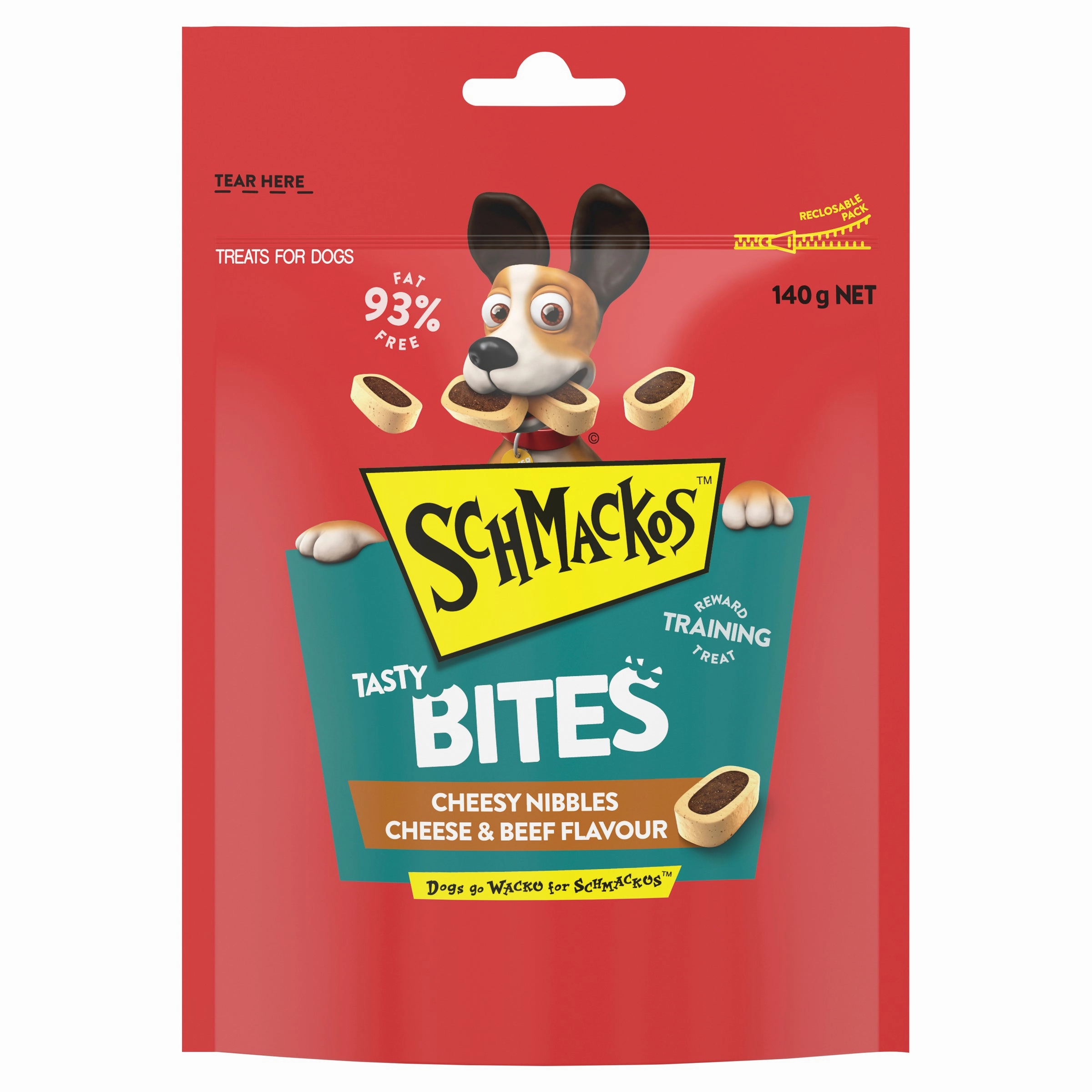 SCHMACKOS - Tasty Bites Cheese Nibbles Cheese and Beef (140g)