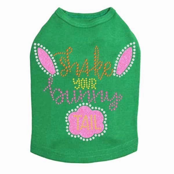 Shake Your Bunny Tail Rhinestone Dog Tank