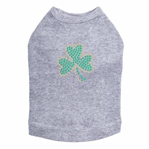 Shamrock #1 Rhinestone Dog Tank