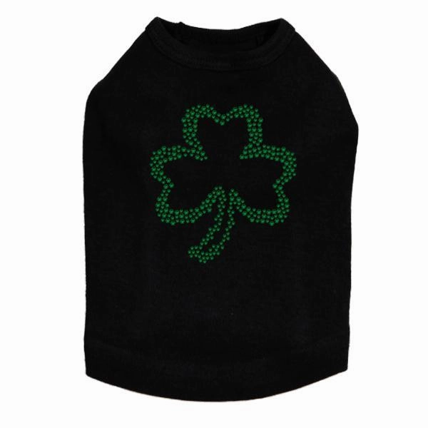 Shamrock #2 Rhinestone Dog Tank