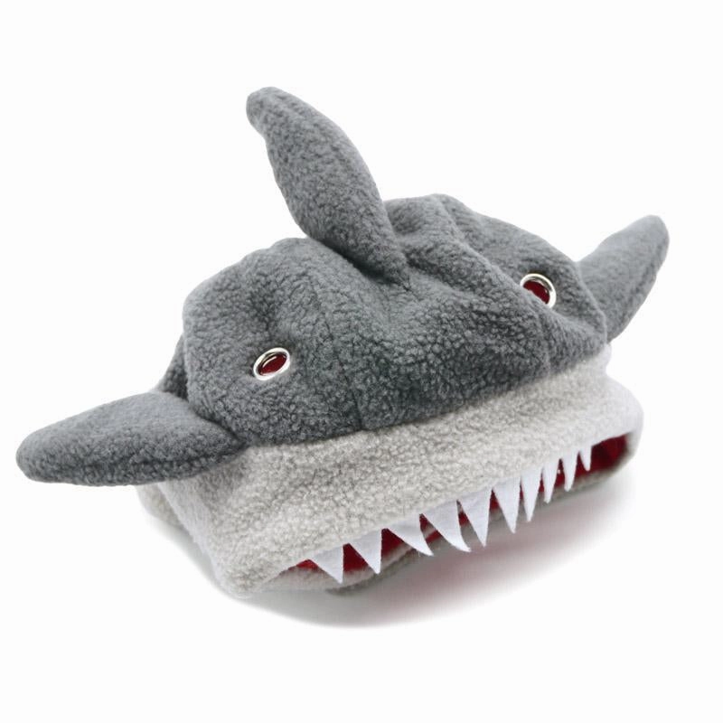 Shark Dog Hat Grey