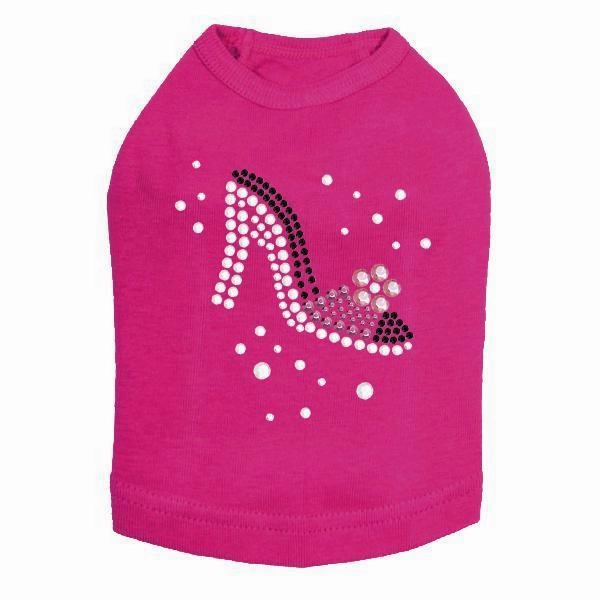 Shoe Rhinestone Dog Tank