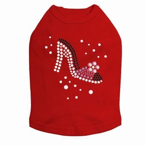 Shoe Rhinestone Dog Tank