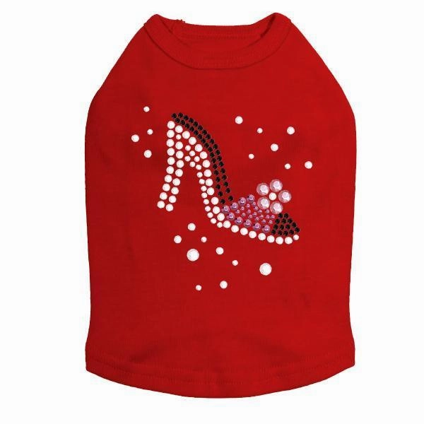 Shoe Rhinestone Dog Tank