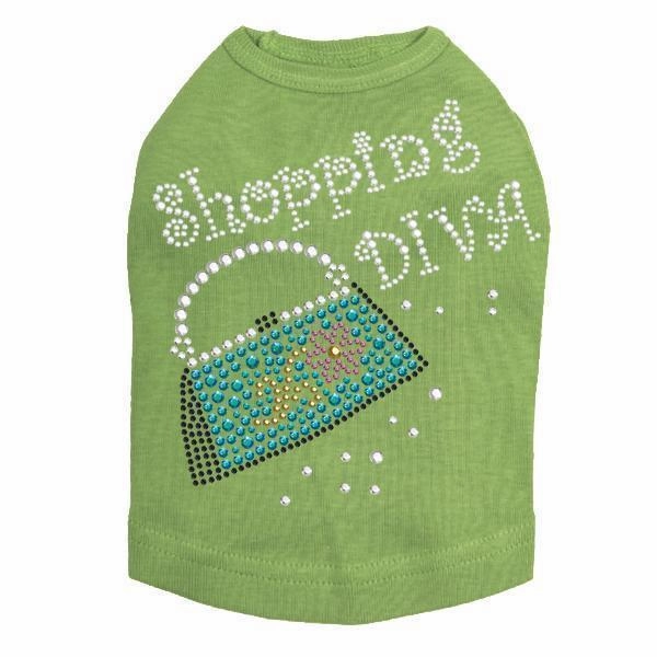 Shopping Diva Rhinestone Dog Tank