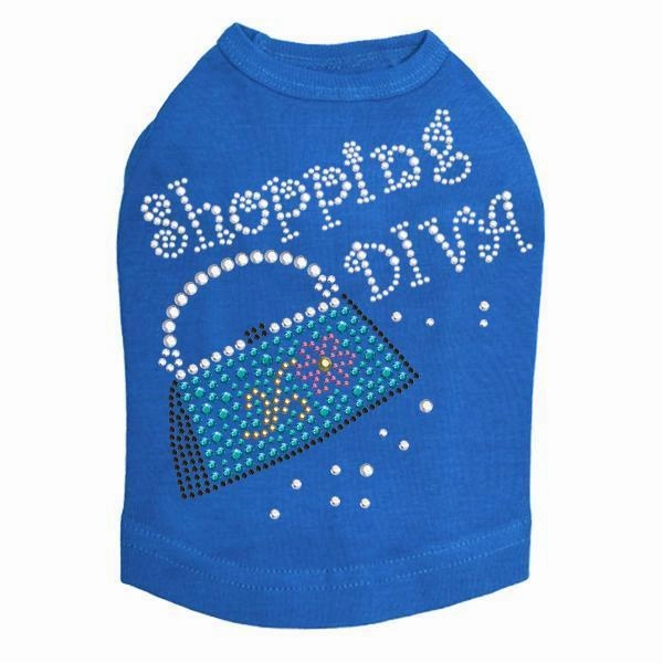 Shopping Diva Rhinestone Dog Tank