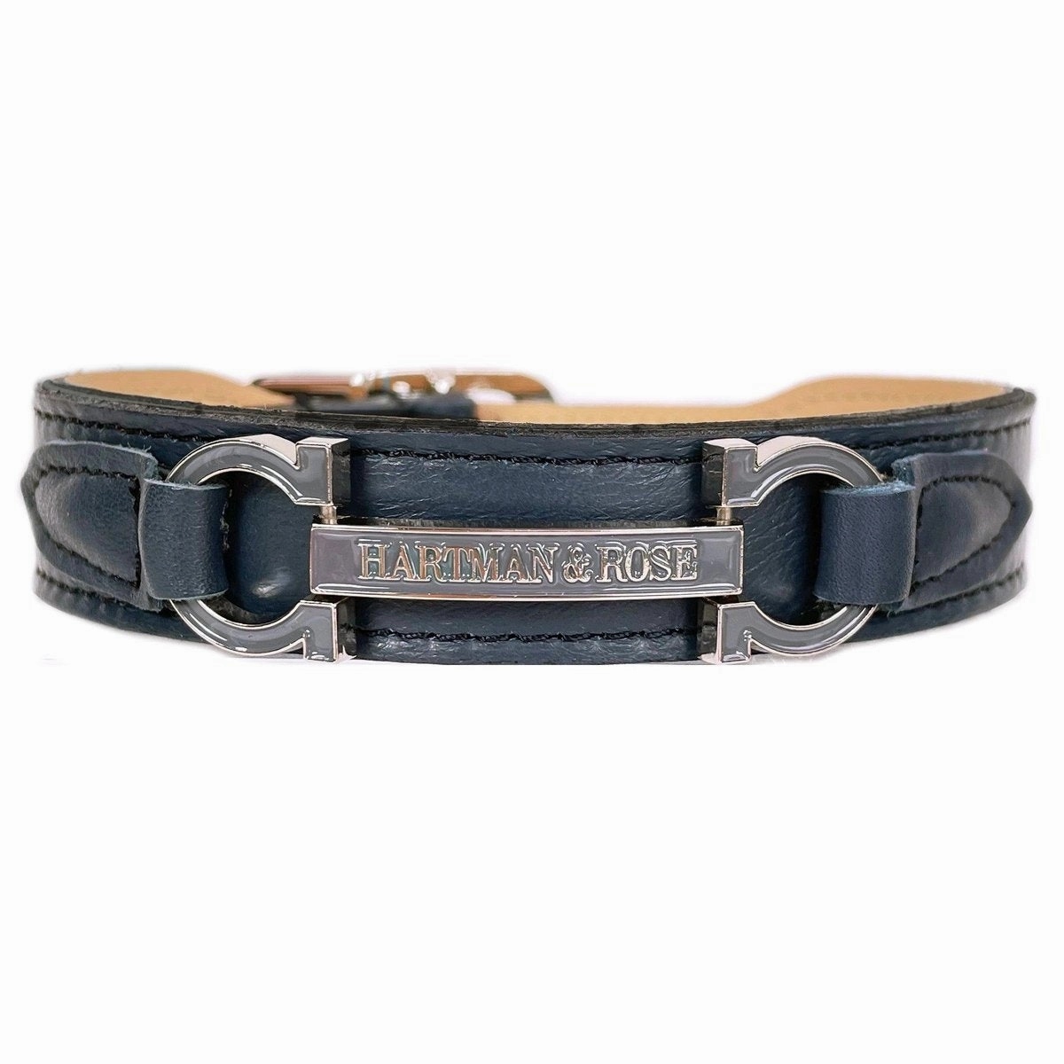 Signature Collection Dog Collar Slate Blue/Nickel