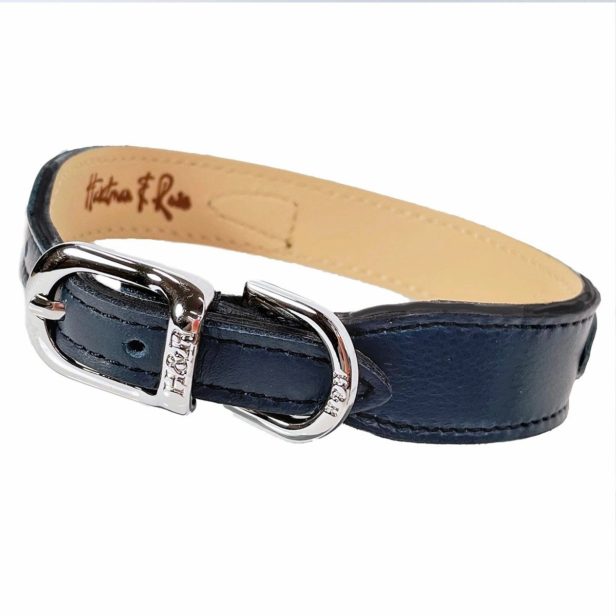 Signature Collection Dog Collar Slate Blue/Nickel