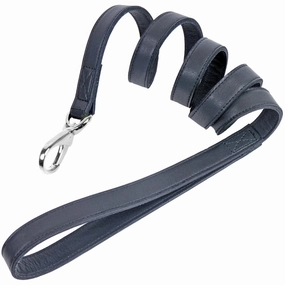 Signature Collection Dog Leash Slate Blue/Nickel