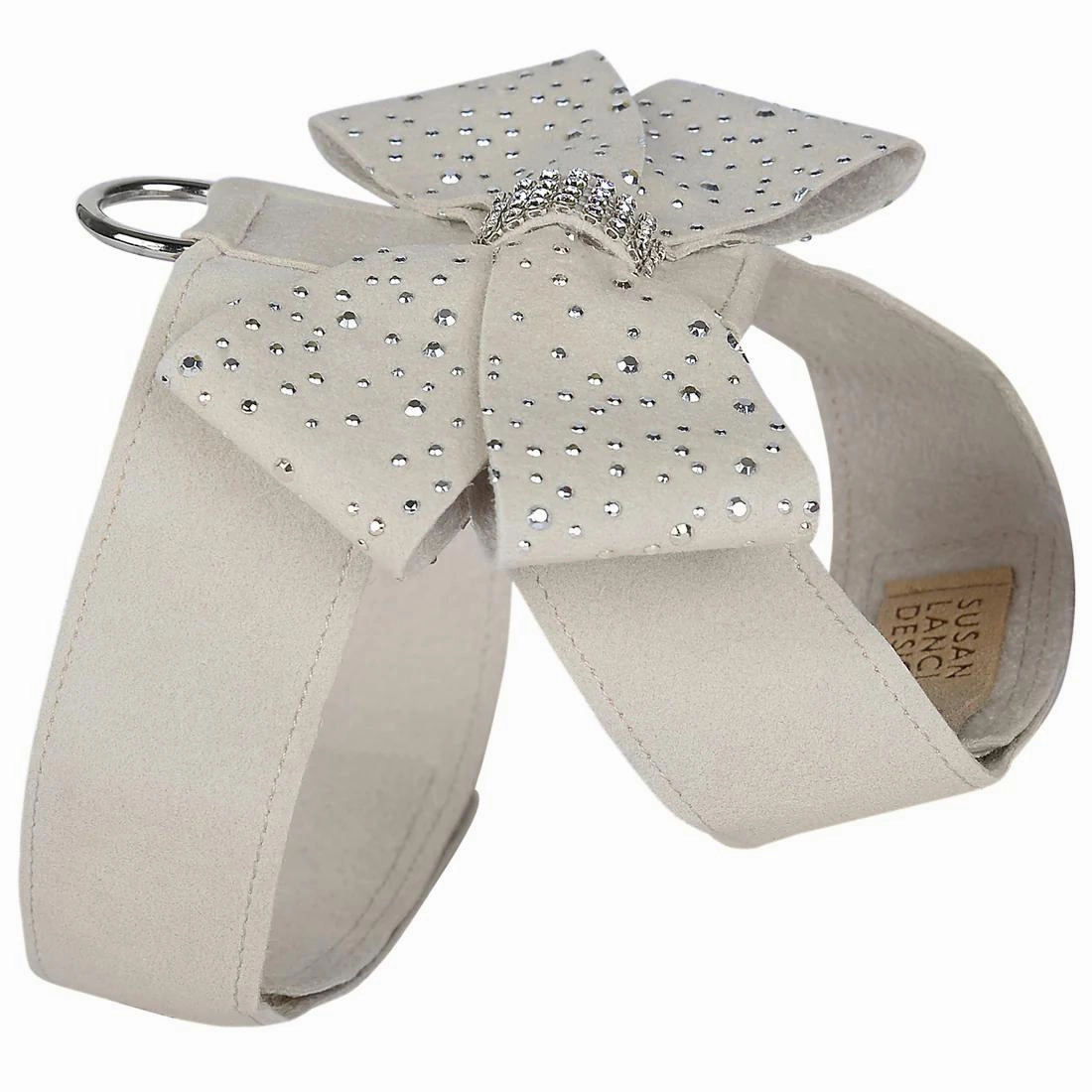Silver Stardust Nouveau Bow Tinkie Dog Harness Doe
