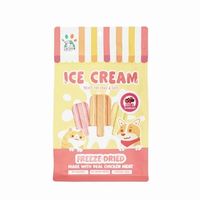 Singapaw Dogs & Cats Treats Freeze-Dried Ice Cream Beef & Cranberry 48g