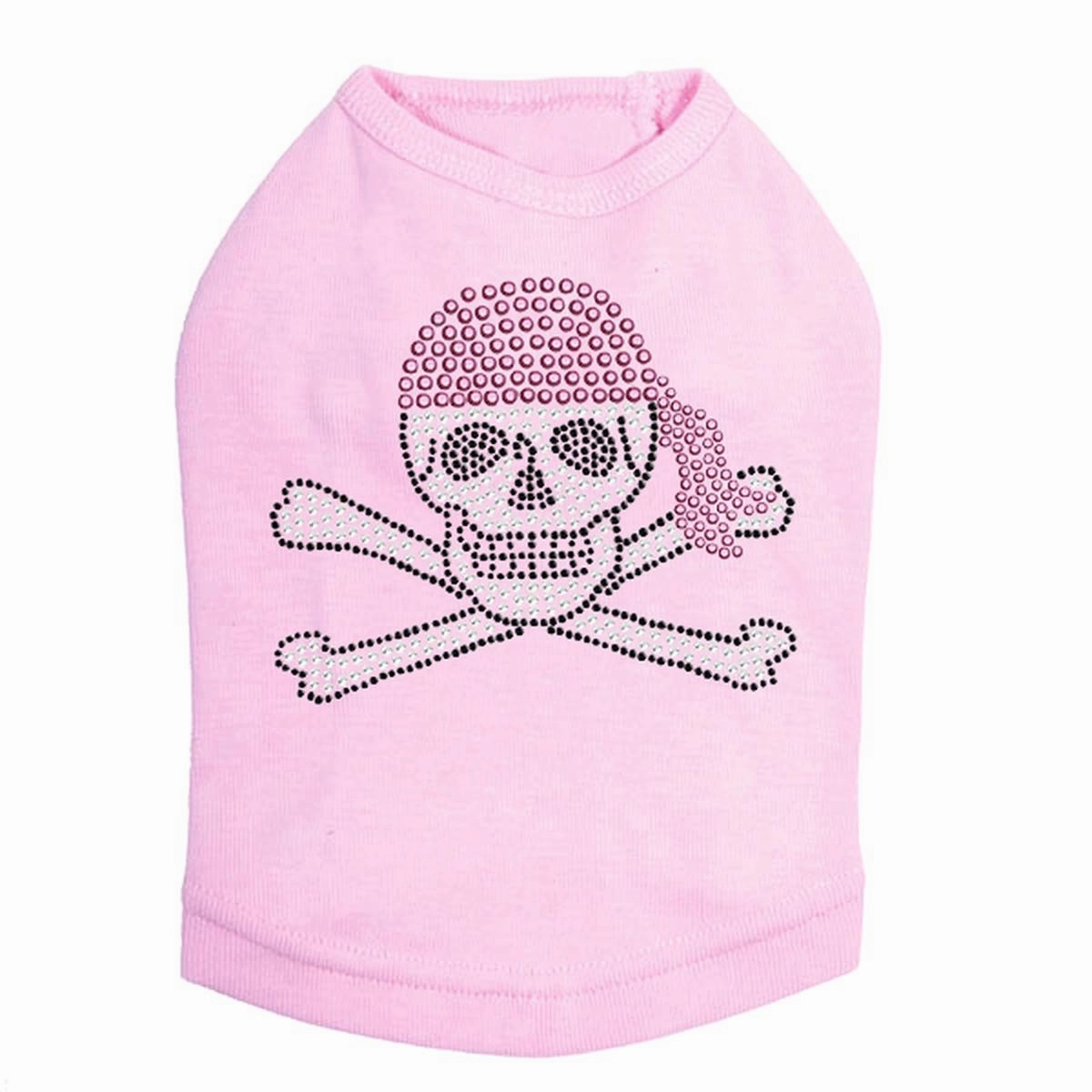 Skull Pink Bandana Rhinestone Dog Tank