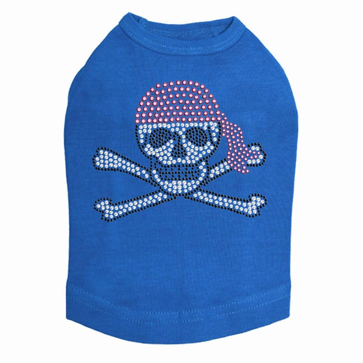 Skull Pink Bandana Rhinestone Dog Tank