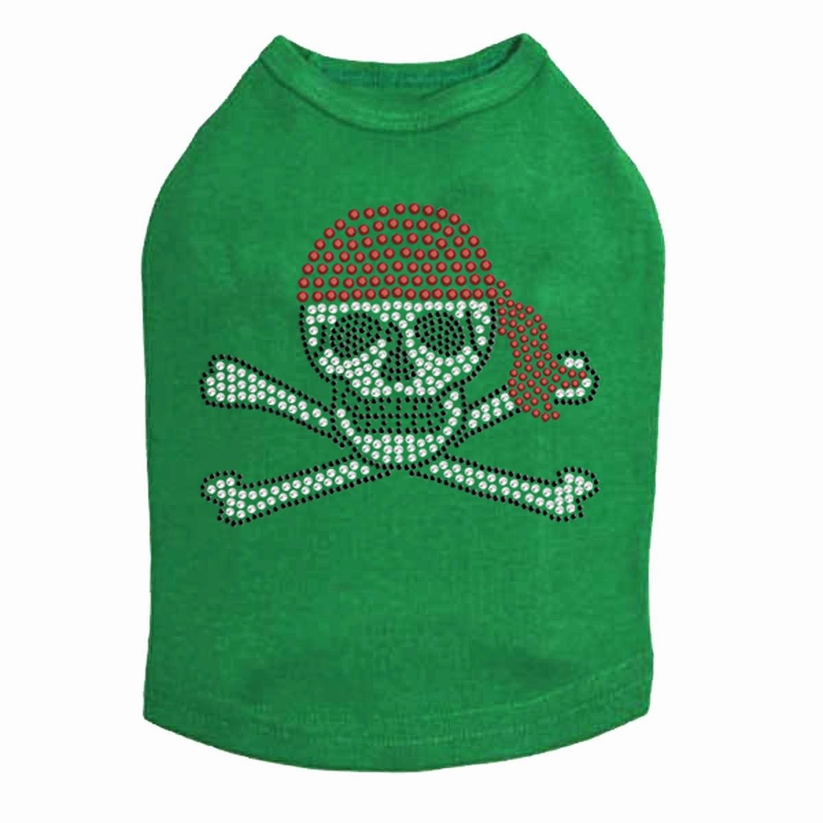 Skull Red Bandana Rhinestone Dog Tank