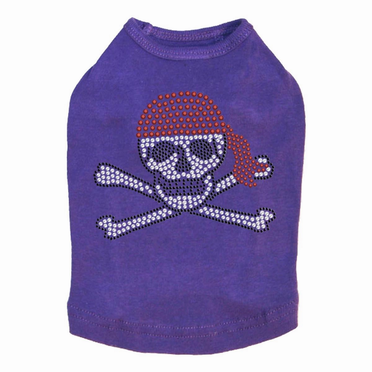 Skull Red Bandana Rhinestone Dog Tank