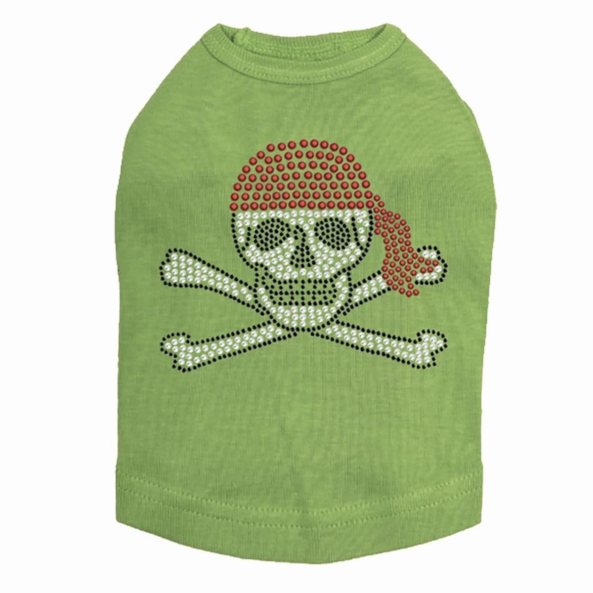 Skull Red Bandana Rhinestone Dog Tank