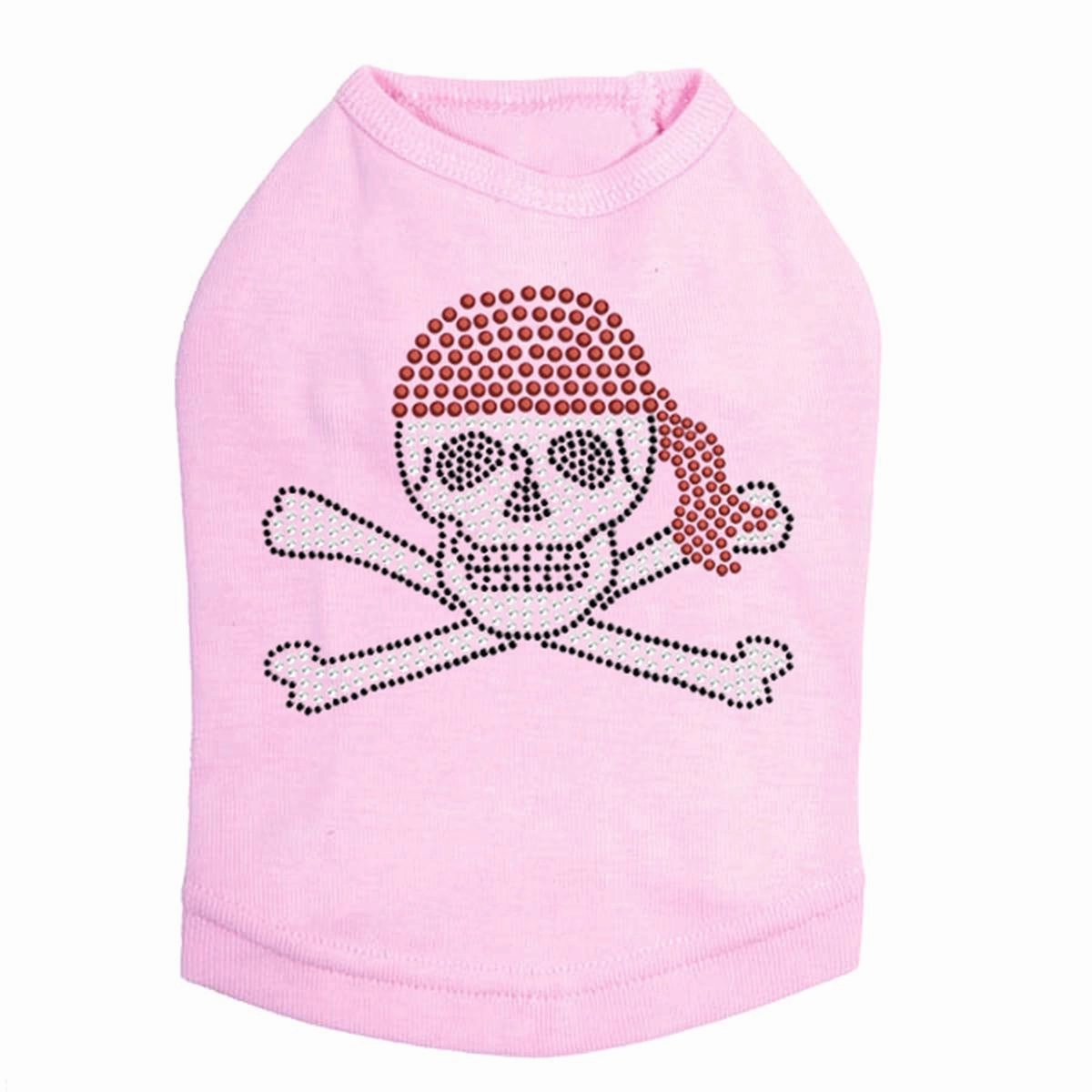 Skull Red Bandana Rhinestone Dog Tank