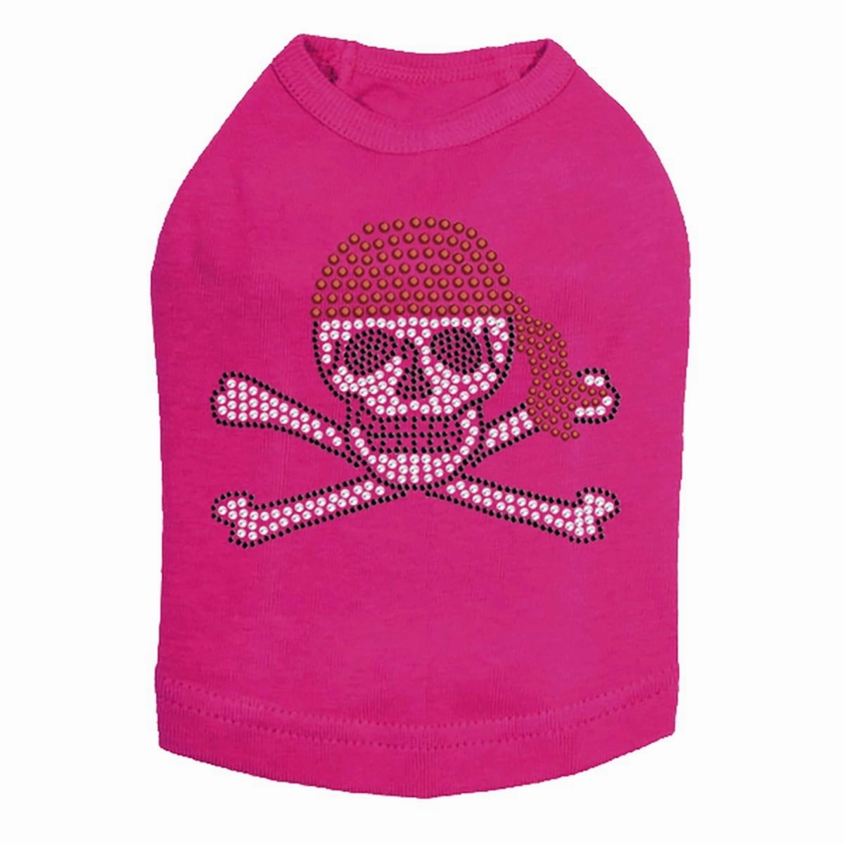 Skull Red Bandana Rhinestone Dog Tank