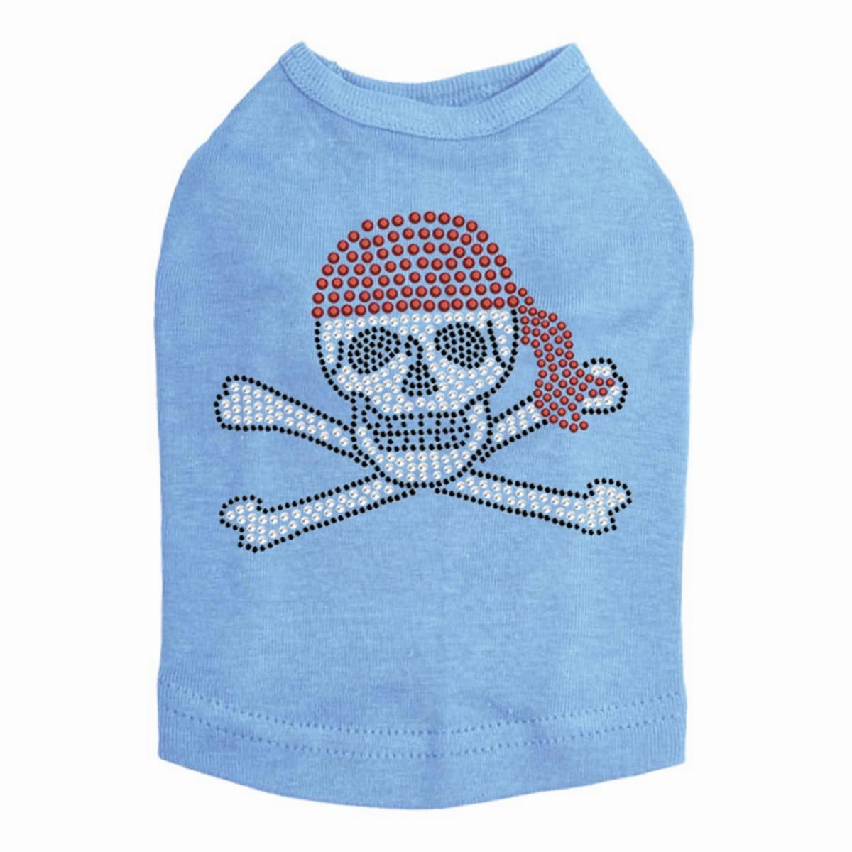 Skull Red Bandana Rhinestone Dog Tank