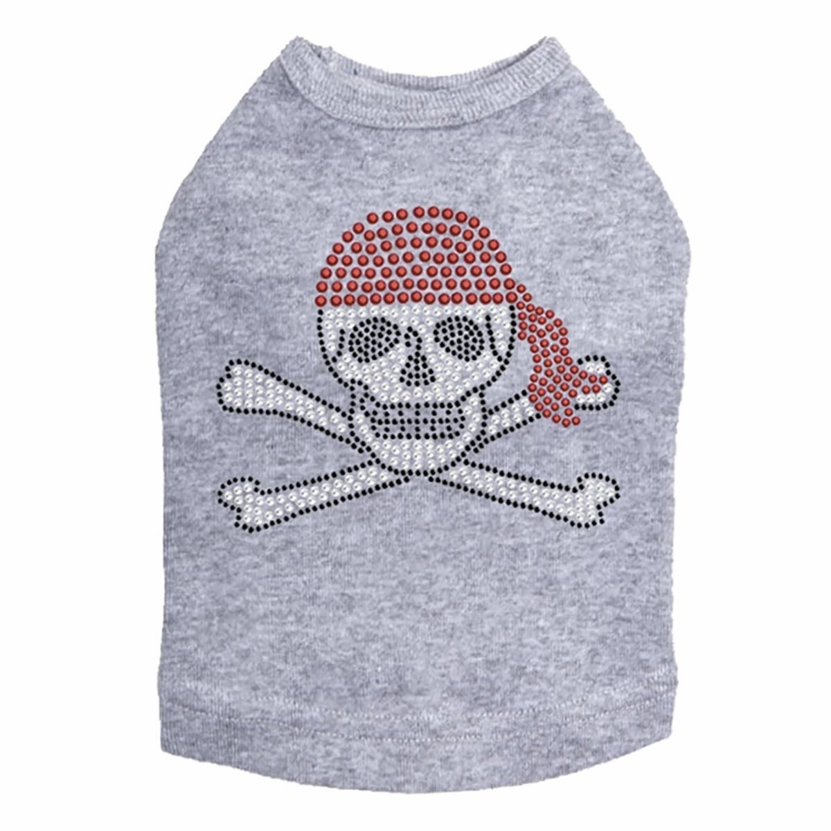 Skull Red Bandana Rhinestone Dog Tank