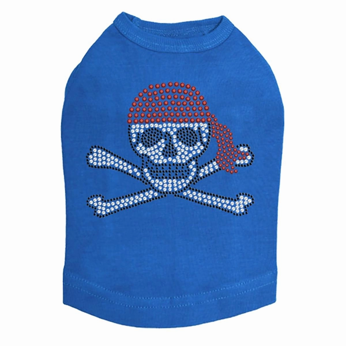 Skull Red Bandana Rhinestone Dog Tank