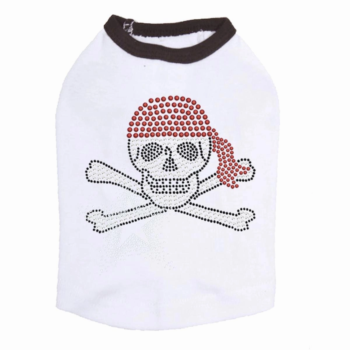 Skull Red Bandana Rhinestone Dog Tank