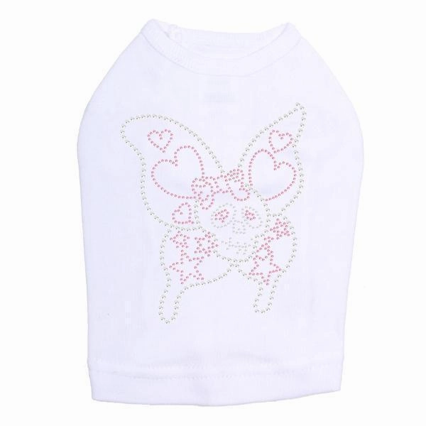 Skullerfly Rhinestone Dog Tank