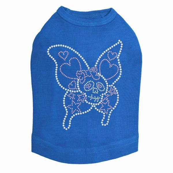 Skullerfly Rhinestone Dog Tank