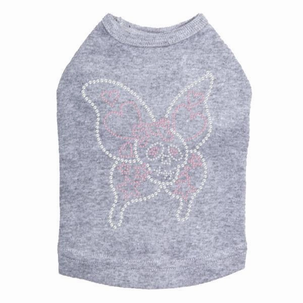 Skullerfly Rhinestone Dog Tank