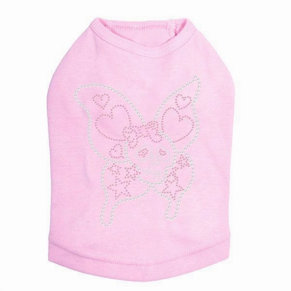 Skullerfly Rhinestone Dog Tank