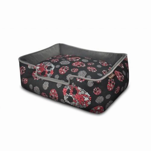 Skulls And Roses Dog Lounge Bed