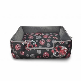 Skulls And Roses Dog Lounge Bed