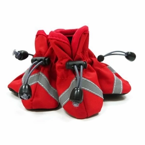 Slip On Paws Dog Booties Red