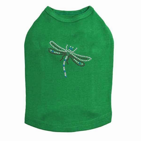 Small Dragonfly Rhinestone Dog Tank