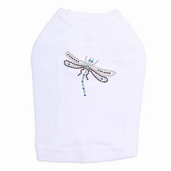 Small Dragonfly Rhinestone Dog Tank