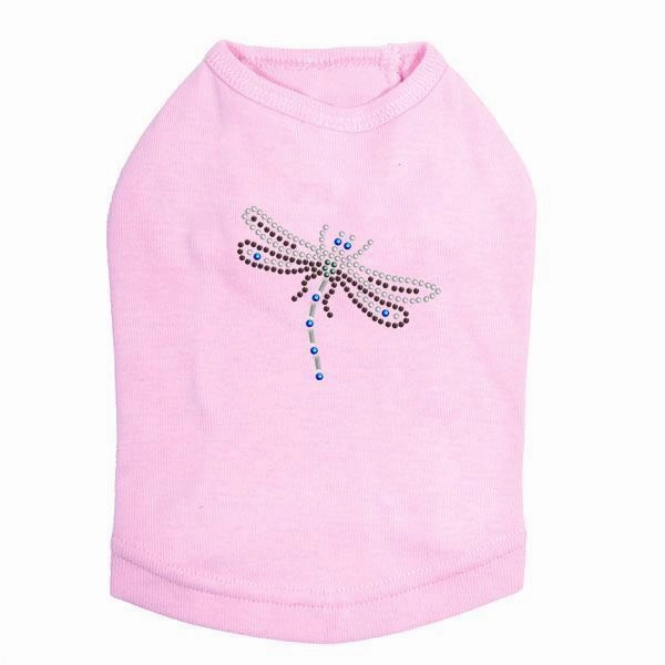 Small Dragonfly Rhinestone Dog Tank