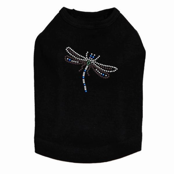 Small Dragonfly Rhinestone Dog Tank