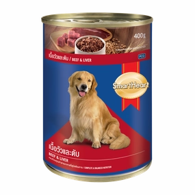 SmartHeart Dog Can Beef & Liver 400g